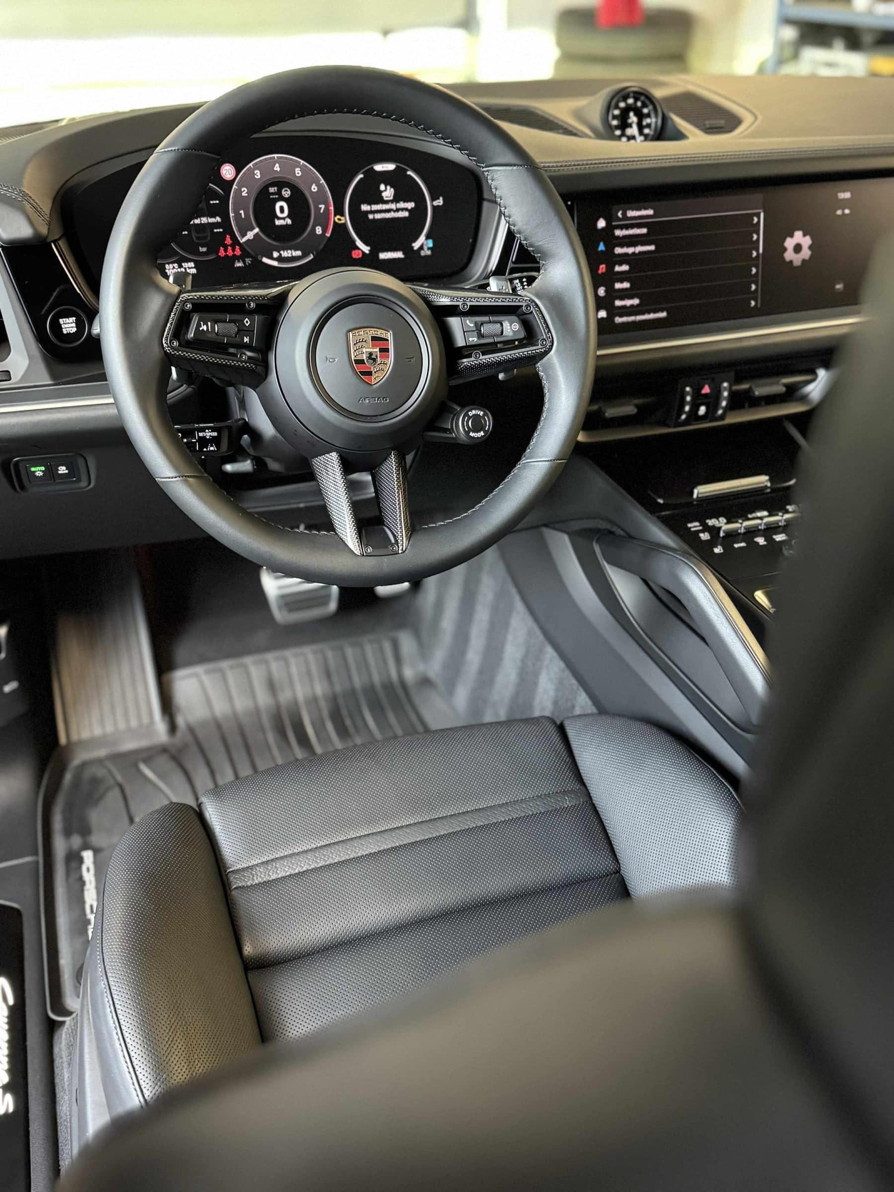 Skórzany fotel kierowcy Porsche Cayenne